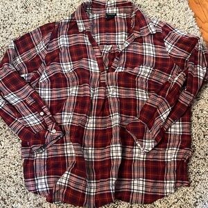 Torrid Sz 2 Pullover lightweight plaid
